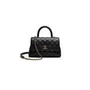 CHANEL Large Flap Bag With Top Handle(high-end grade)