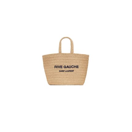 YSL RIVE GAUCHE TOTE IN RAFFIA(HIGH-END GRADE)