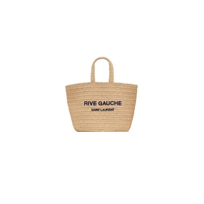 YSL RIVE GAUCHE TOTE IN RAFFIA(HIGH-END GRADE) - Image 1