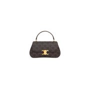 TEEN CELINE LOLA in Triomphe Canvas and Calfskin(HIGH-END GRADE)