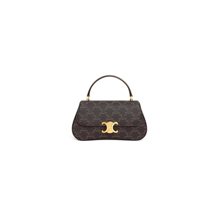 TEEN CELINE LOLA in Triomphe Canvas and Calfskin(HIGH-END GRADE) - Image 1