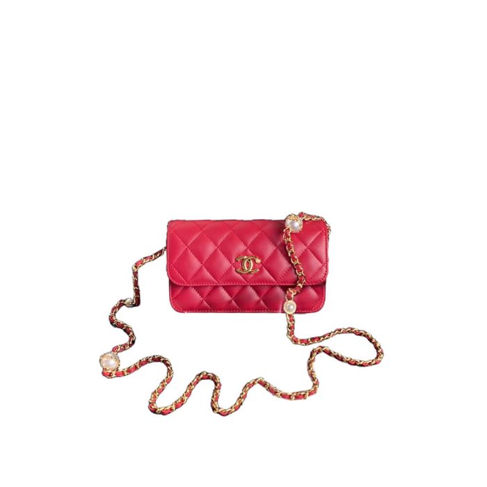 CHANEL Flap Phone Holder with Chain(HIGH-END GRADE) - Image 1