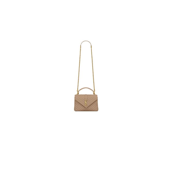 COLLEGE MEDIUM CHAIN BAG IN QUILTED LEATHER - Image 1