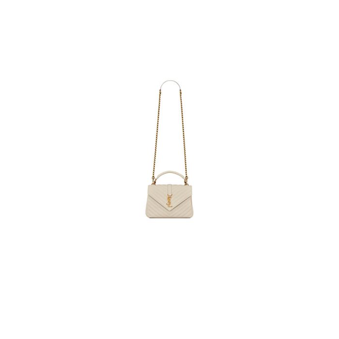 COLLEGE MEDIUM CHAIN BAG IN QUILTED LEATHER - Image 1