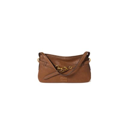MIUMIU Regular Aventure nappa leather bag(HIGH-END GRADE)