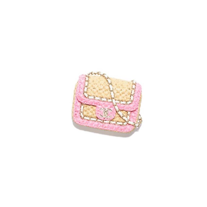 Chanel Beige Raffia Chain Handbag(HIGH-END GRADE) - Image 1