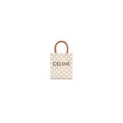 CELINE Mini Vertical Cabas IN Triomphe Canvas with Celine print