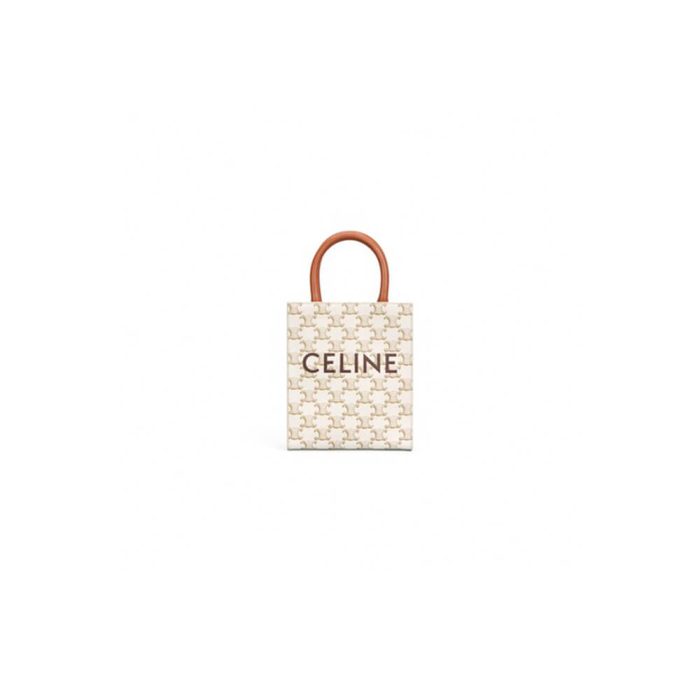 CELINE Mini Vertical Cabas IN Triomphe Canvas with Celine print - Image 1