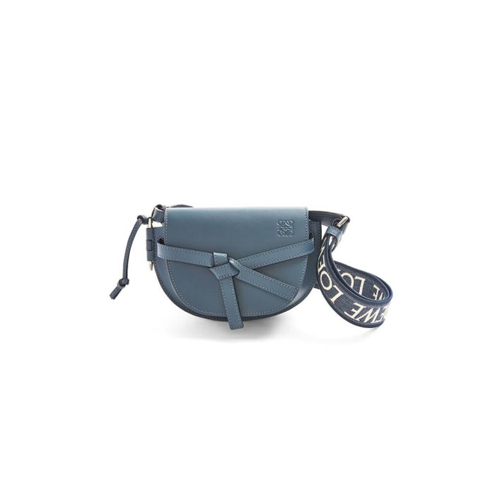 Loewe Small Gate bag in soft calfskin and jacquard - Image 1