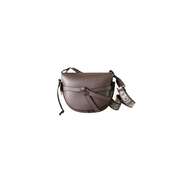 Loewe Small Gate bag in soft calfskin and jacquard - Image 1
