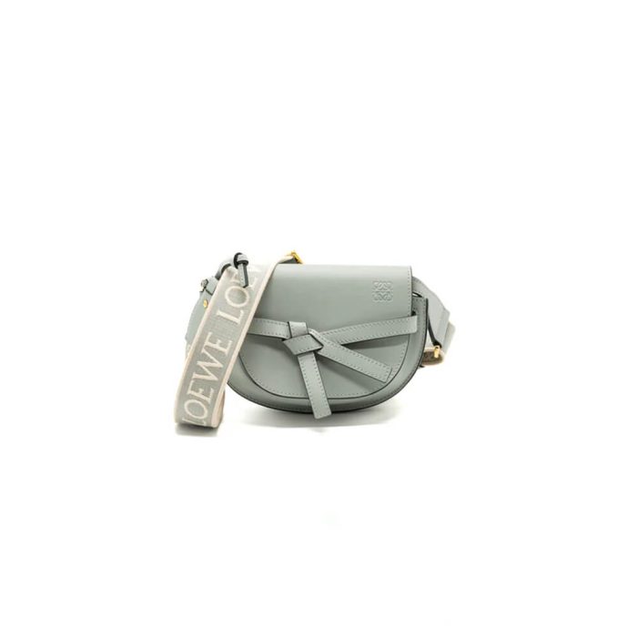 Loewe Small Gate bag in soft calfskin and jacquard - Image 1