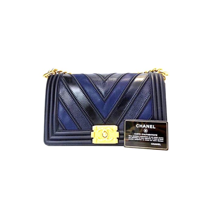 Chevron Boy Chanel Handbag - Image 1