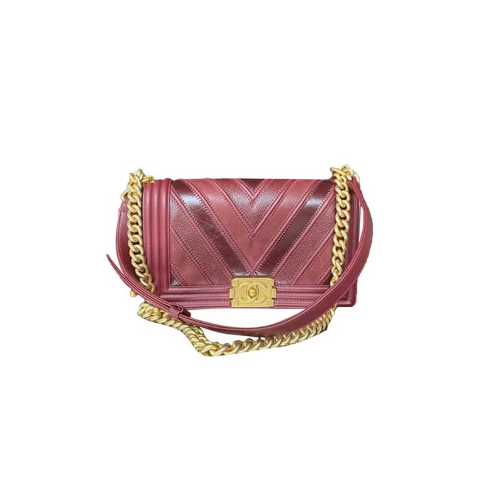 Chevron Boy Chanel Handbag - Image 1
