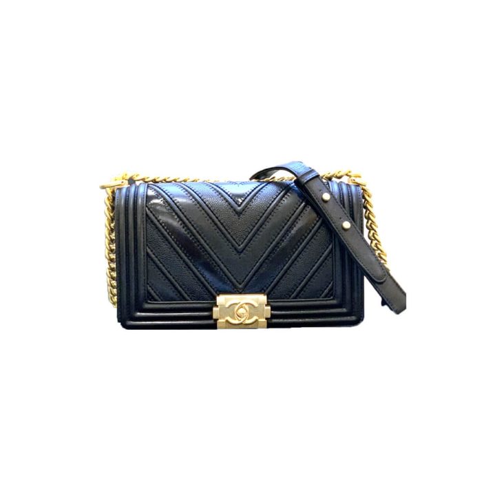Chevron Boy Chanel Handbag - Image 1