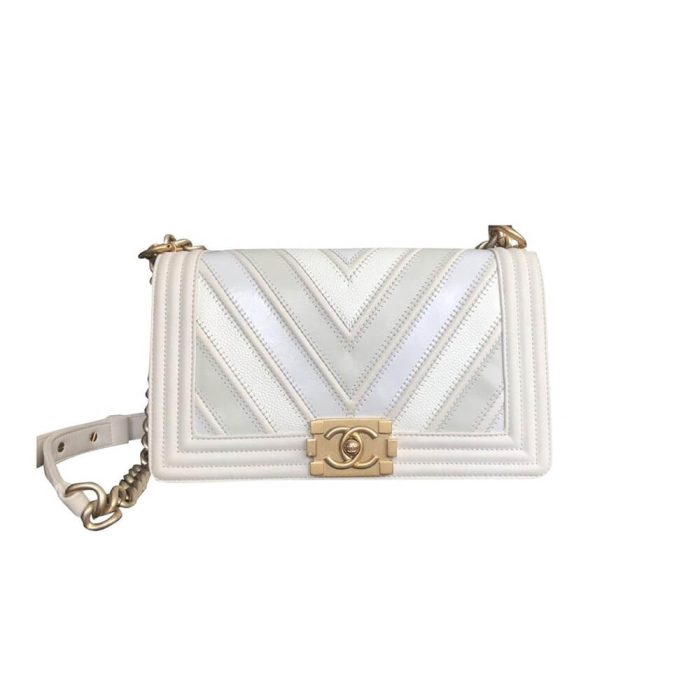Chevron Boy Chanel Handbag - Image 1