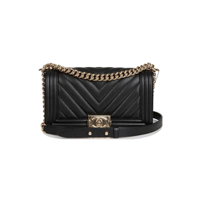 Chevron Caviar Boy Chanel Handbag - Image 1
