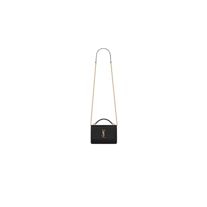 SUNSET CHAIN WALLET IN SMOOTH LEATHER - Image 1