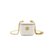 CHANEL Quilted Heart Crush Mini Vanity with Chain(high-end grade)