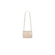 SUNSET MEDIUM CHAIN BAG IN SMOOTH LEATHER