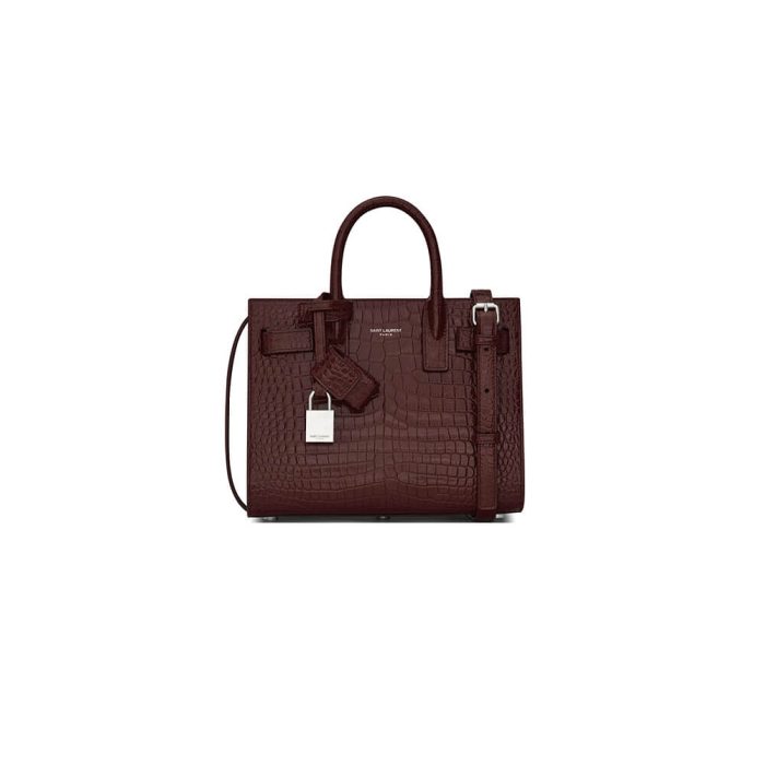 YSL SAC DE JOUR NANO IN EMBOSSED CROCODILE SHINY LEATHER - Image 1