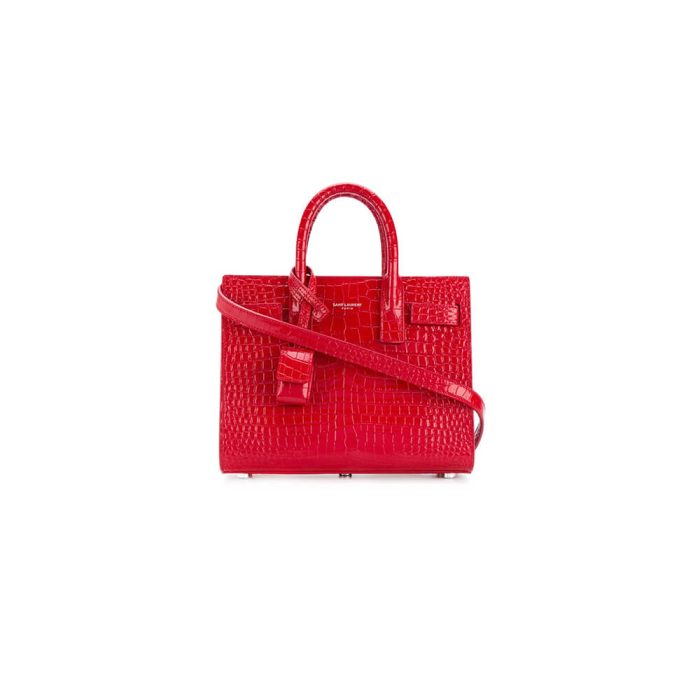 YSL SAC DE JOUR NANO IN EMBOSSED CROCODILE SHINY LEATHER - Image 1