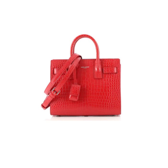 YSL SAC DE JOUR BABY IN CROCODILE-EMBOSSED - Image 1