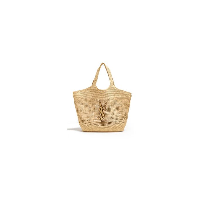 YSL ICARE SHOPPING BAG IN RAFFIA(HIGH-END GRADE) - Image 1