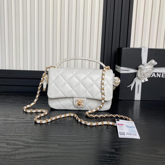 CHANEL Flap Bag With Top Handle(HIGH-END GRADE) - Image 2