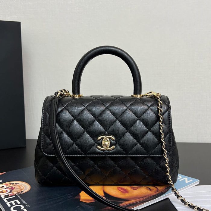 CHANEL Flap Bag With Top Handle(high-end grade) - Image 2