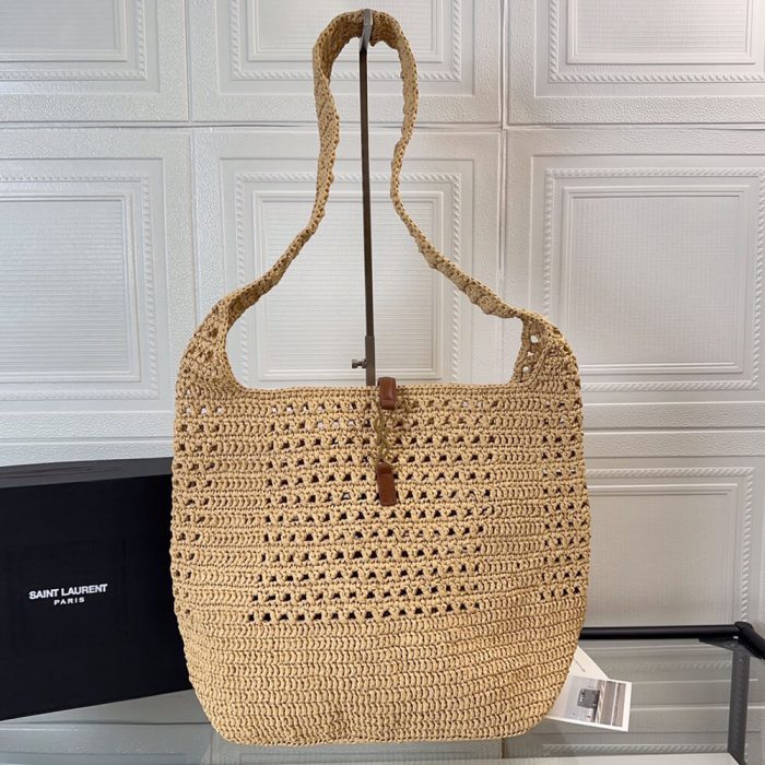 YSL Hobo Crochet bag in raffia and leather(HIGH-END GRADE) - Image 2