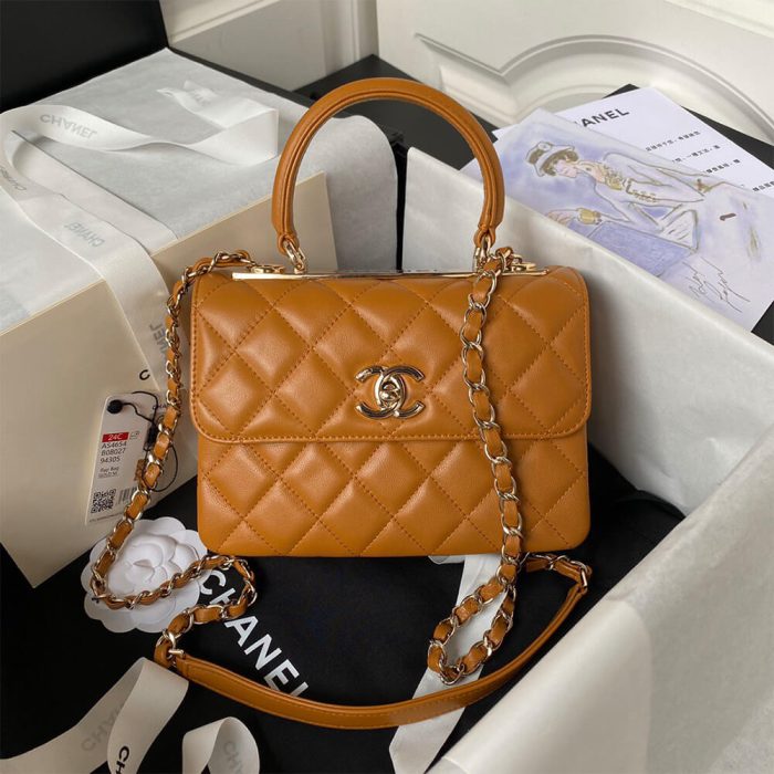 CHANEL Mini Flap Bag with Top Handle - Image 2