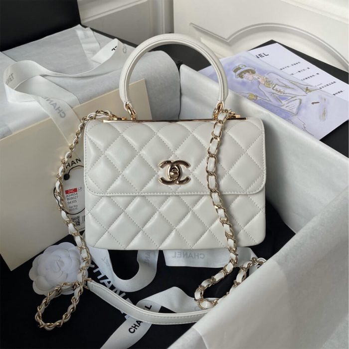 CHANEL Mini Flap Bag with Top Handle - Image 2