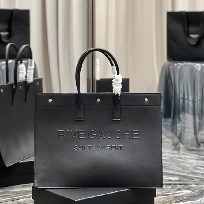 RIVE GAUCHE LARGE TOTE BAG IN SMOOTH LEATHER - Image 2