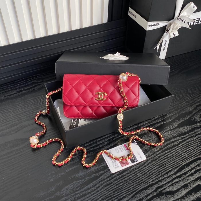 CHANEL Flap Phone Holder with Chain(HIGH-END GRADE) - Image 2