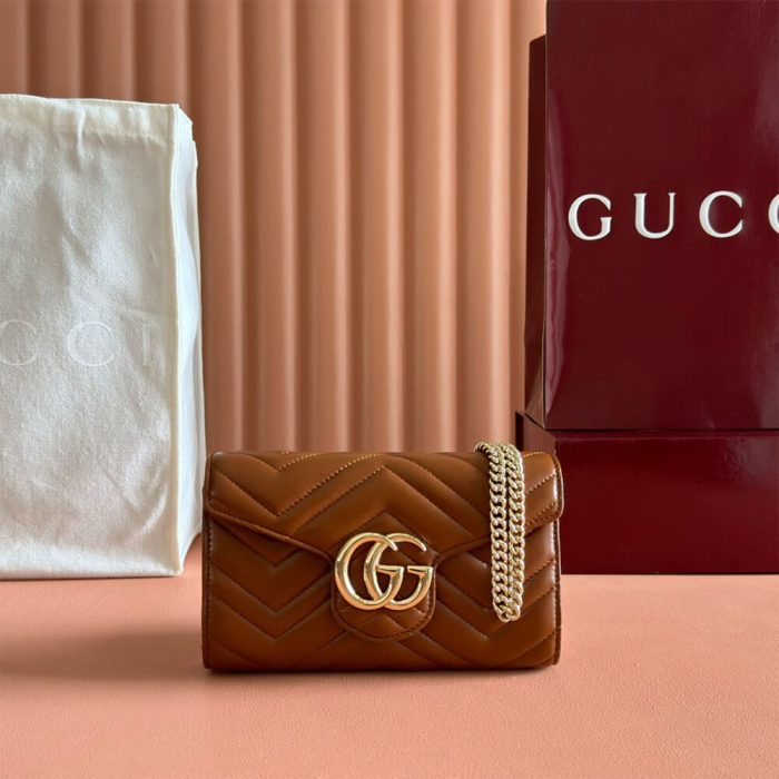 GG Marmont wallet on chain - Image 2