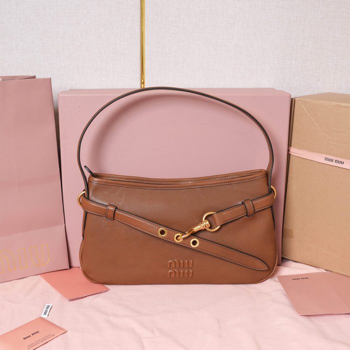 MIUMIU Regular Aventure nappa leather bag(HIGH-END GRADE) - Image 2