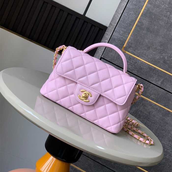 CHANEL Small Flap Bag with Top Handle(HIGH-END GRADE) - Image 2