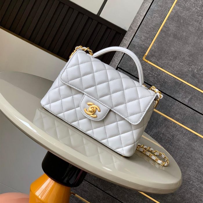 CHANEL Small Flap Bag with Top Handle(HIGH-END GRADE) - Image 2