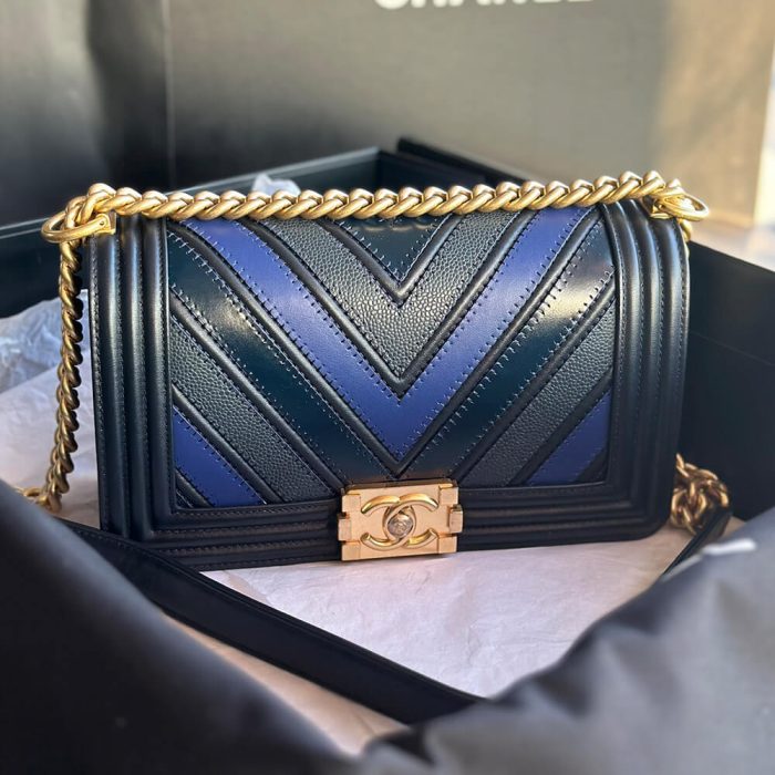 Chevron Boy Chanel Handbag - Image 2