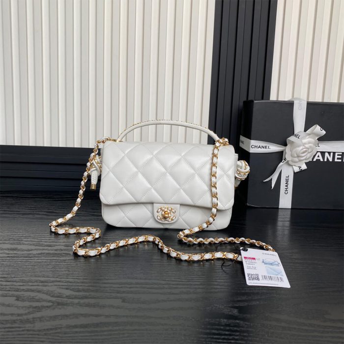 CHANEL Flap Bag with Top Handle(HIGH-END GRADE) - Image 2