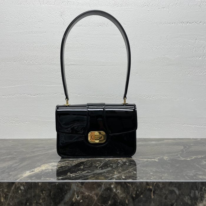 CELINE TEEN CELINE JOSEPHINE bag IN PATENT CALFSKIN(high-end grade) - Image 2