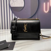 SUNSET MEDIUM CHAIN BAG IN SMOOTH LEATHER - Image 2