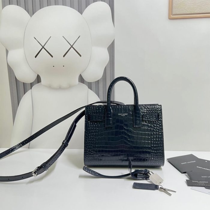 YSL SAC DE JOUR NANO IN EMBOSSED CROCODILE SHINY LEATHER - Image 2