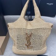 YSL ICARE SHOPPING BAG IN RAFFIA(HIGH-END GRADE) - Image 2