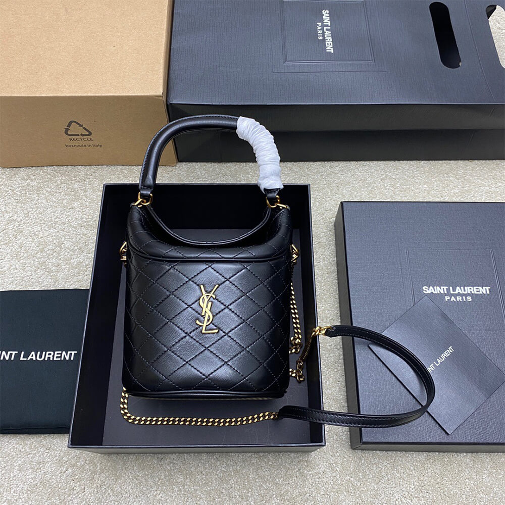 2-92-3.jpg YSL GABY BUCKET BAG IN LAMBSKIN - Image 2