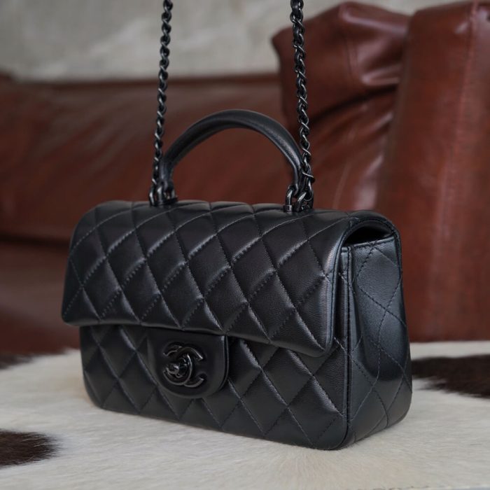Chanel Mini Flap with Top Handle(HIGH-END GRADE) - Image 3