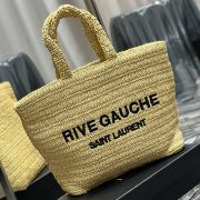 YSL RIVE GAUCHE TOTE IN RAFFIA(HIGH-END GRADE) - Image 3