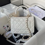CHANEL Mini Flap Bag with Top Handle - Image 3