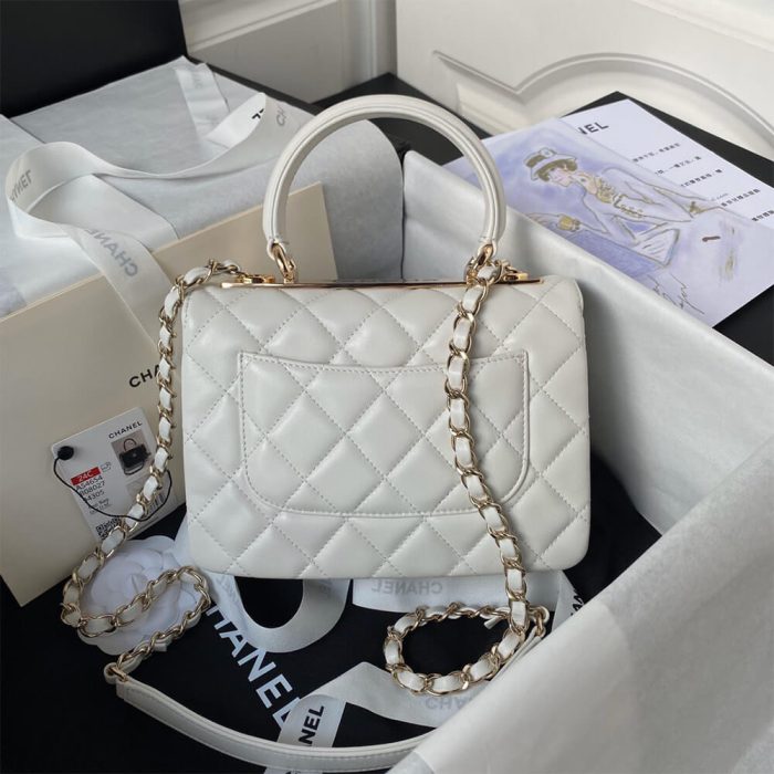 CHANEL Mini Flap Bag with Top Handle - Image 3
