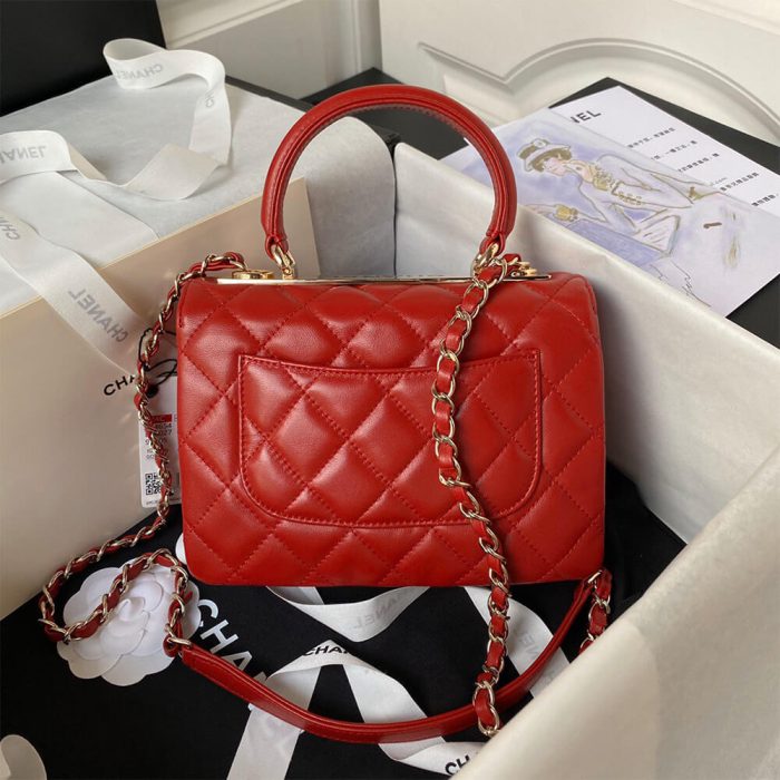 CHANEL Mini Flap Bag with Top Handle - Image 3